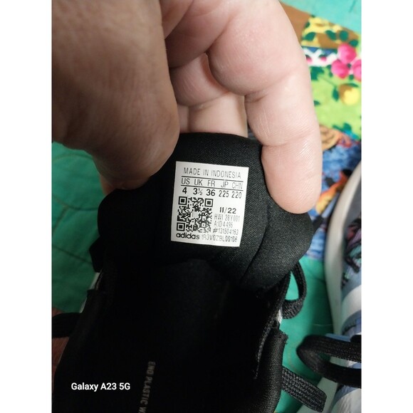 Adidas Girls Fortarun 2.0 ID4496 Multicolor Running Shoes Sneakers Size 4 - Picture 3 of 9